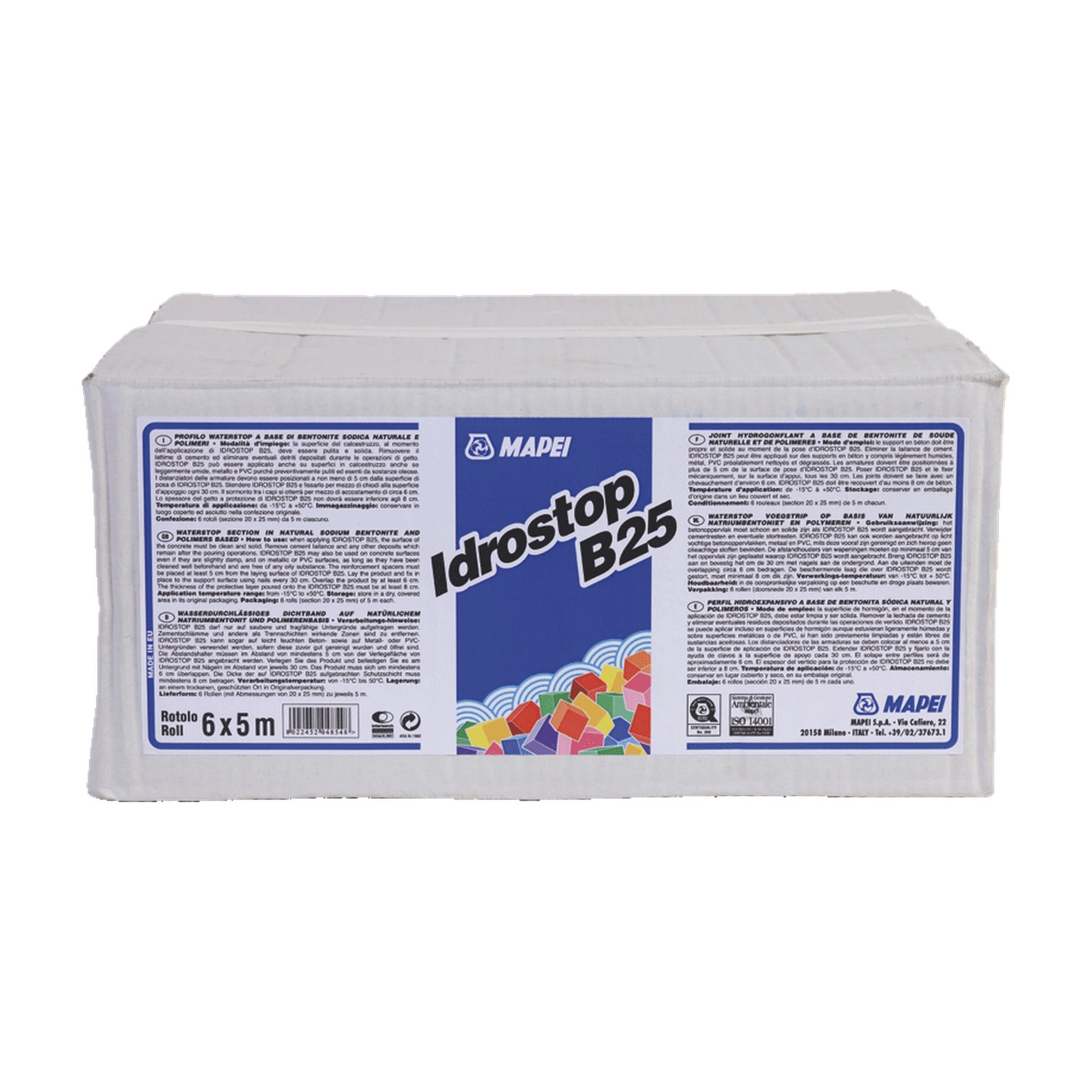 MAPEI Idrostop B25 hydroexpanzivní bentonitový těsnící profil pro pracovní spáry 5 m