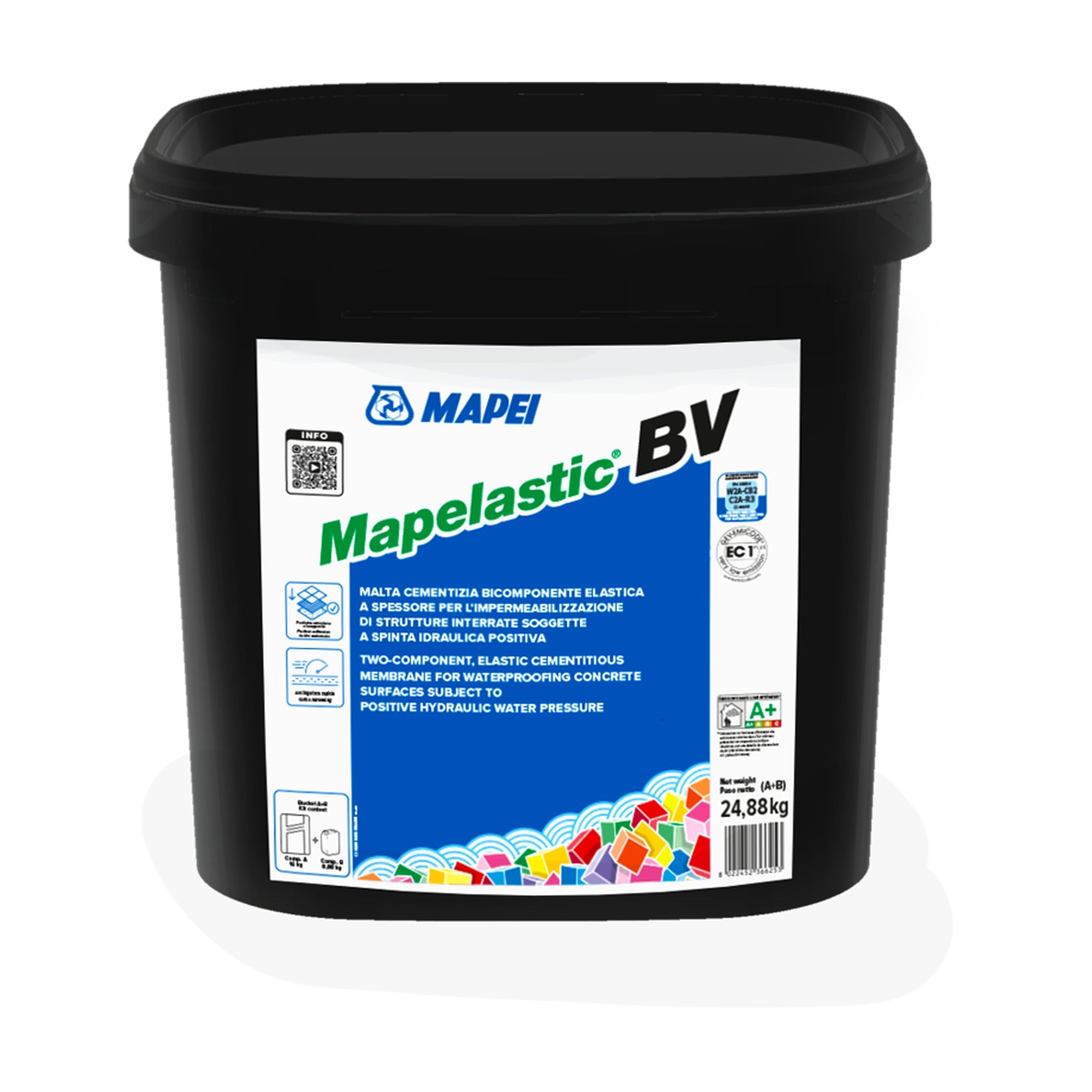 MAPEI Mapelastic BV dvousložková hydroizolační malta na podzemní konstrukce 24.88 kg