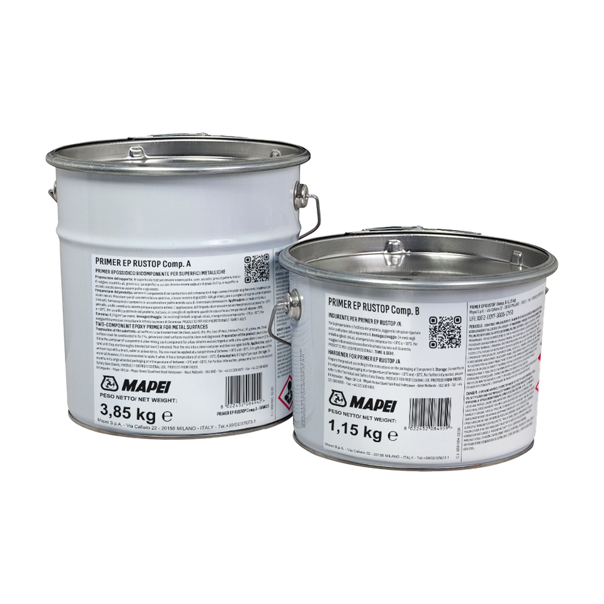 MAPEI Primer EP Rustop epoxidový penetrační nátěr na kovové povrchy 5 kg (složka A 3.85 kg + složka B 1.15 kg)