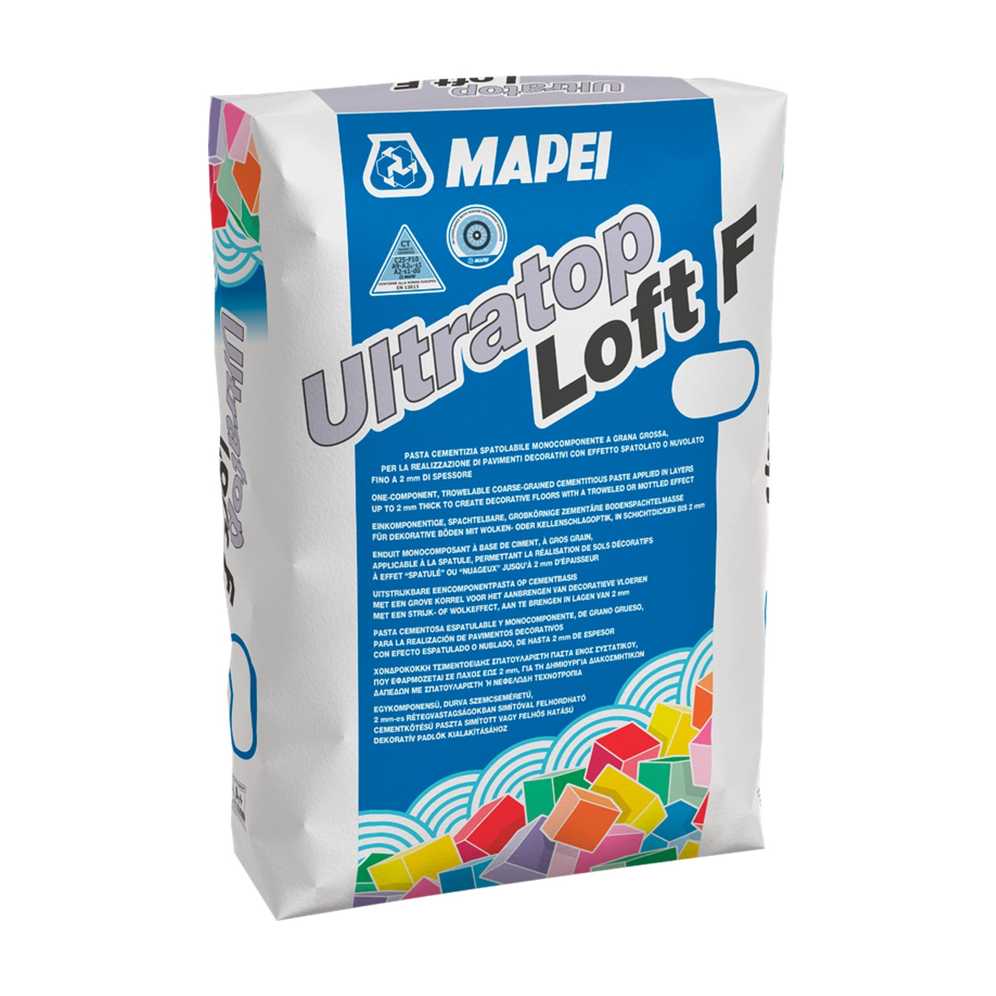 MAPEI Ultratop Loft F cementová dekorativní stěrka na podlahy a stěny 20 kg