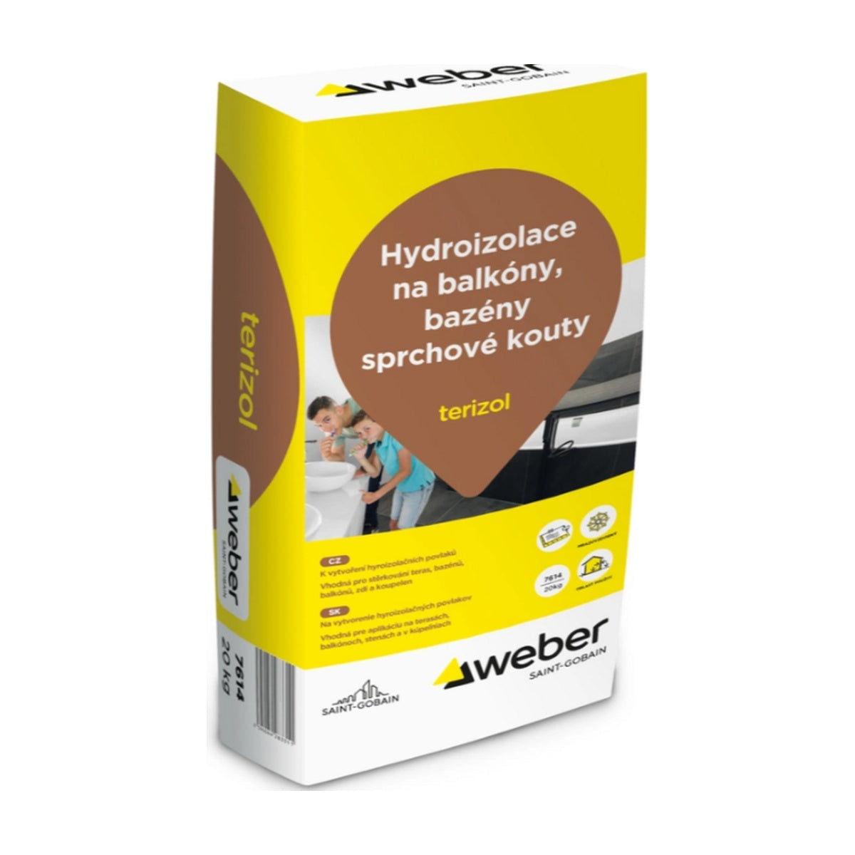 Weber terizol hydroizolační cementová stěrka 20 kg