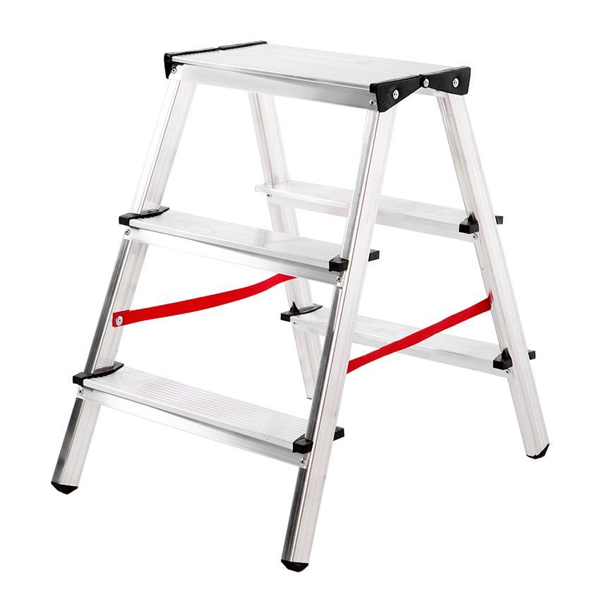 Schůdky Strend Pro DD3, 2x3, Max. 125 kg, ALU, oboustranné