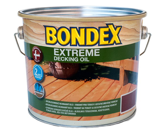 BONDEX EXTREME DECKING OIL rychleschnoucí napouštěcí olej na dřevo
