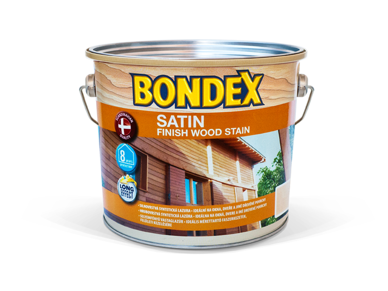 BONDEX SATIN silnovrstvá syntetická lazura na dřevo exteriér