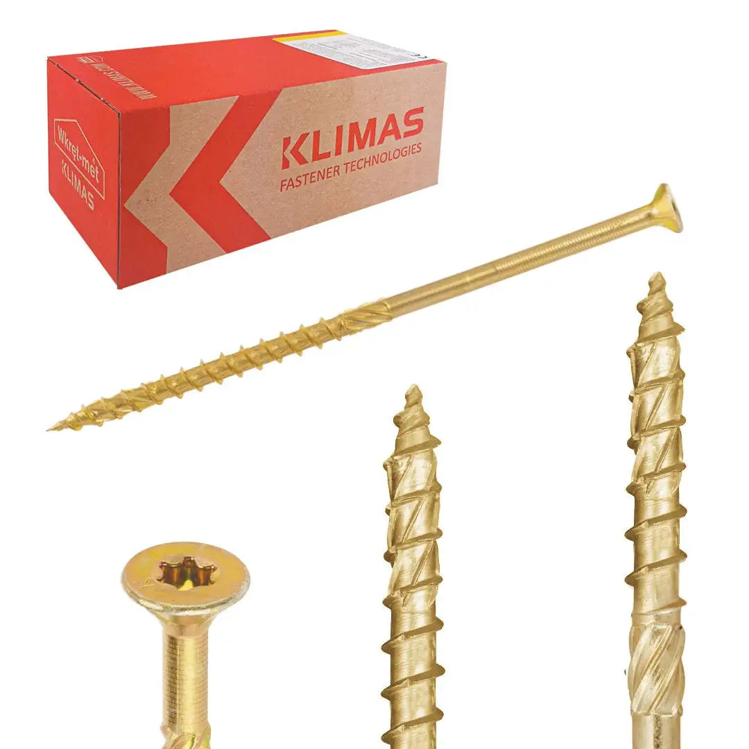 KLIMAS Wkret-met konstrukční vrut do dřeva se zápustnou hlavou KMWHT TX30 Ø6 mm 100ks