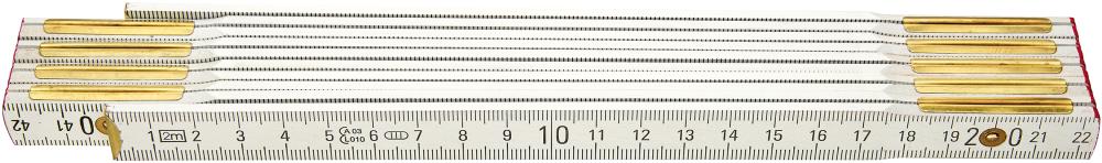 Metr skládací 16mm x 2m dřevěný