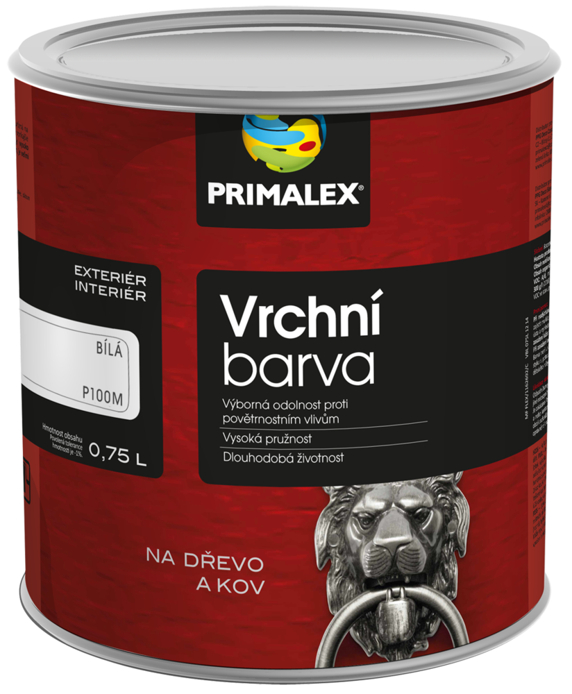 PRIMALEX Vrchní syntetická barva na dřevo a kov matná