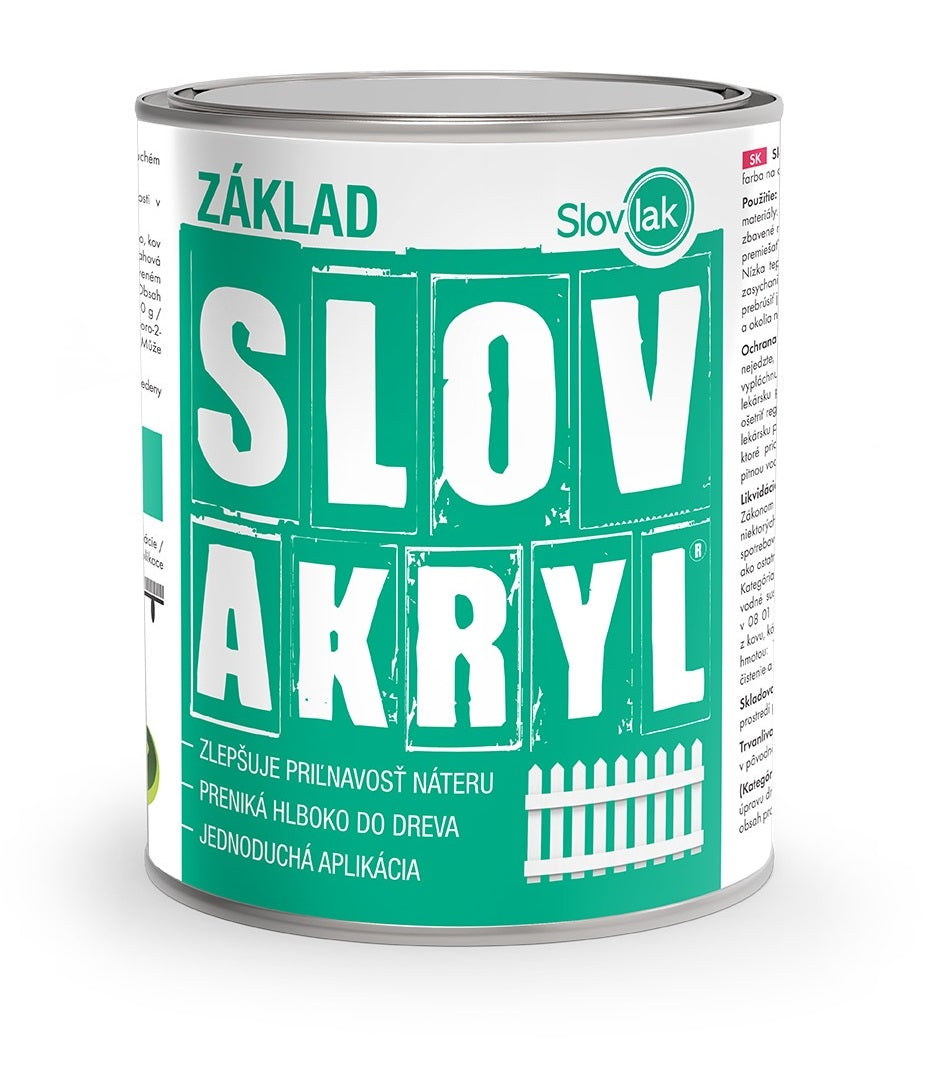 SLOVAKRYL PROFI ZÁKLAD bílá barva na dřevo