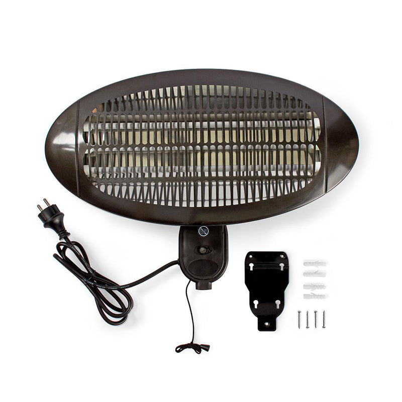 Terasový elektrický ohřívač 2000W IP34 černý (Nedis)