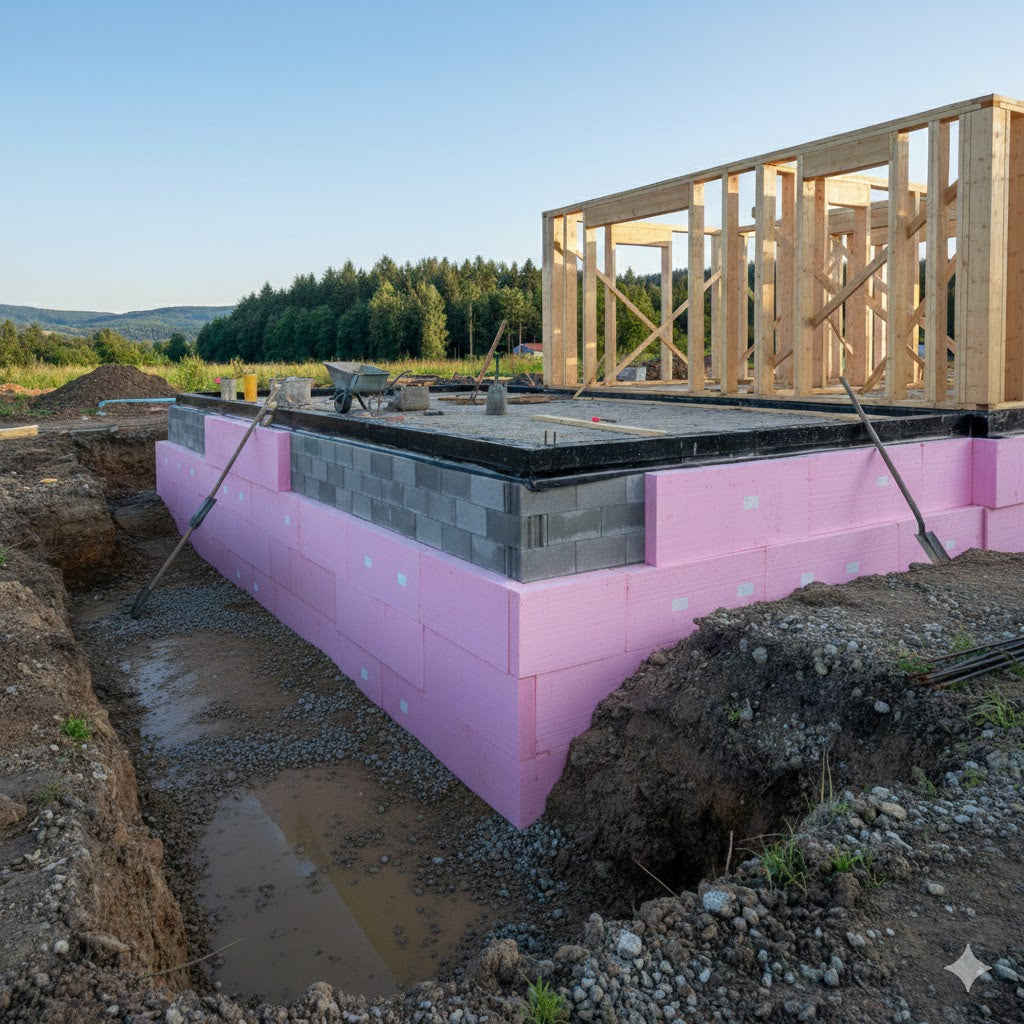 Zateplení základů domu a soklu