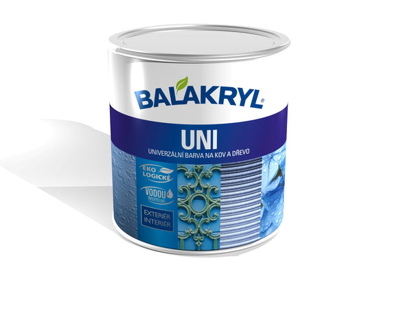 BALAKRYL UNI MAT vodou ředitelná rychleschnoucí univerzální barva na kov a dřevo