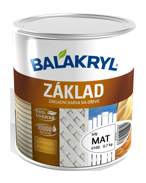 BALAKRYL ZÁKLAD vodou ředitelná základní barva na dřevo