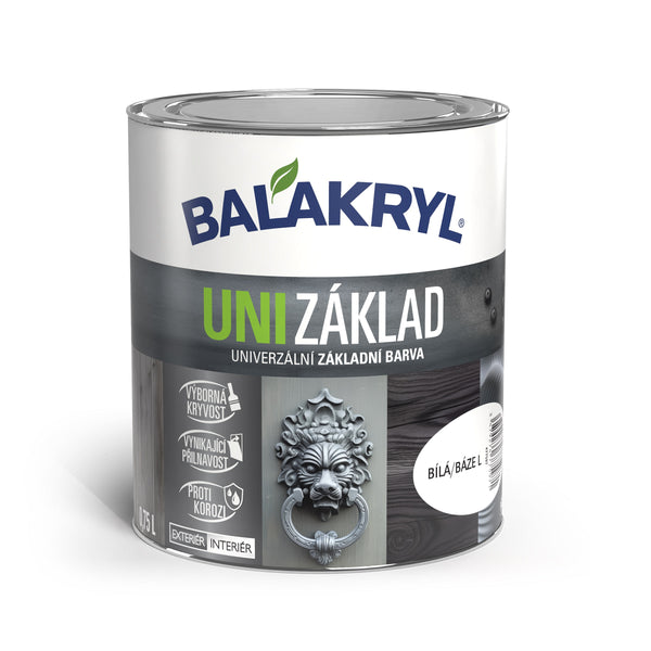 BALAKRYL UNI ZÁKLAD vodou rěditelná antikorozní základní barva 0,75 kg