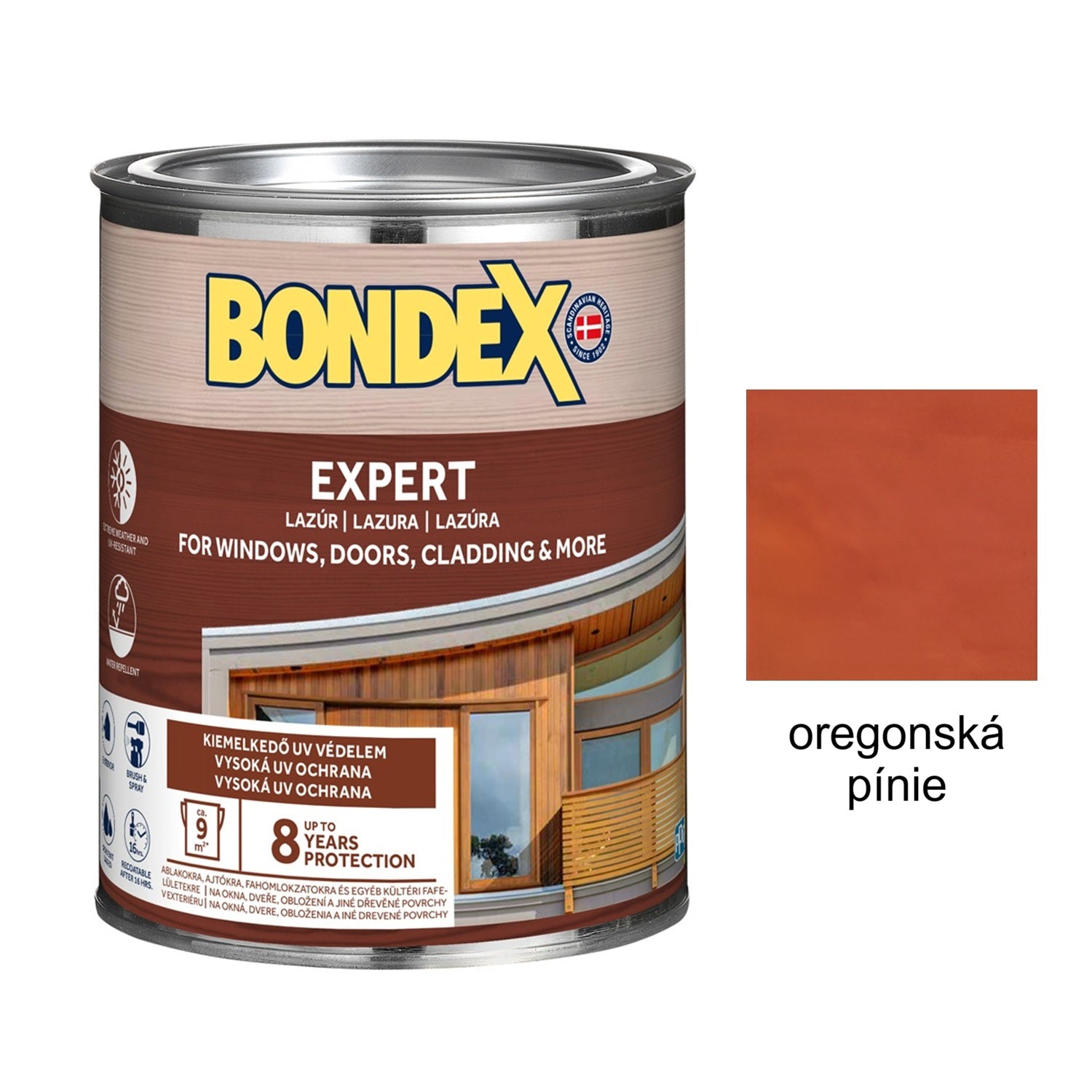 BONDEX EXPERT silnovrstvá syntetická lazura na dřevo exteriér_oregonská pínie