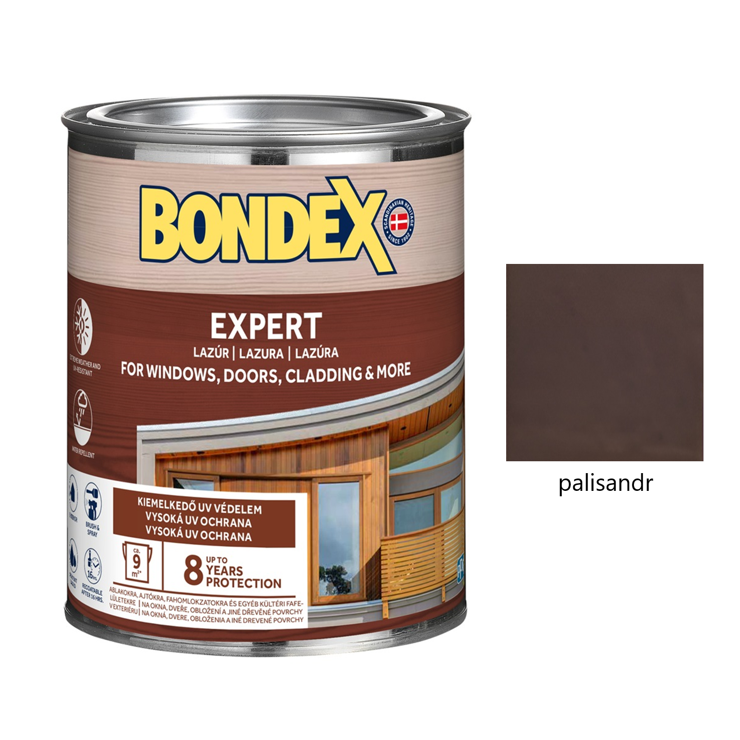 BONDEX EXPERT silnovrstvá syntetická lazura na dřevo - palisandr