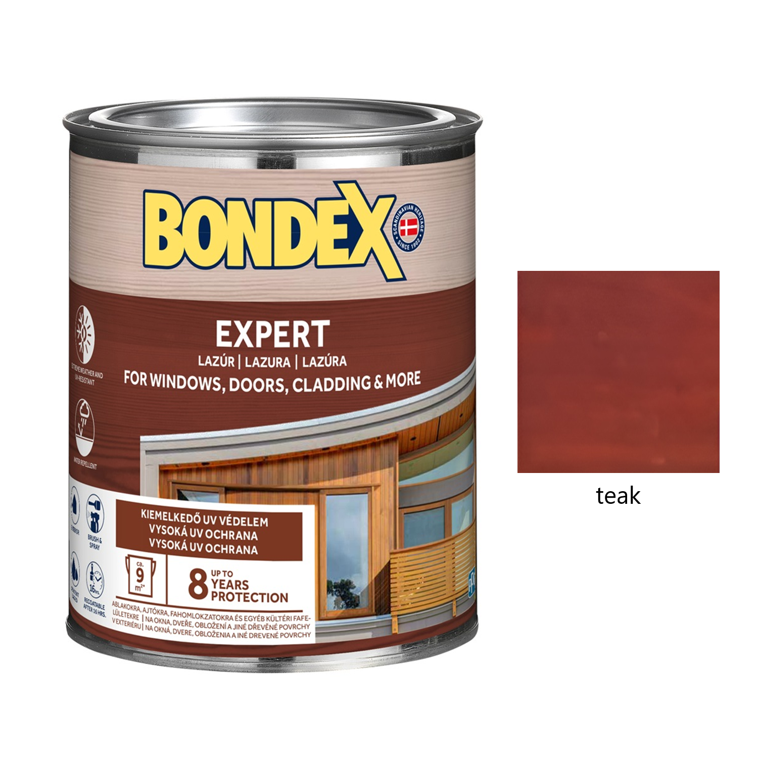 BONDEX EXPERT silnovrstvá syntetická lazura na dřevo - ořech