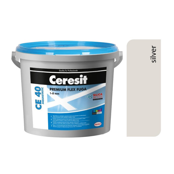 CERESIT CE 40 AQUASTATIC Flexibilní spárovací hmota 04 - Silver
