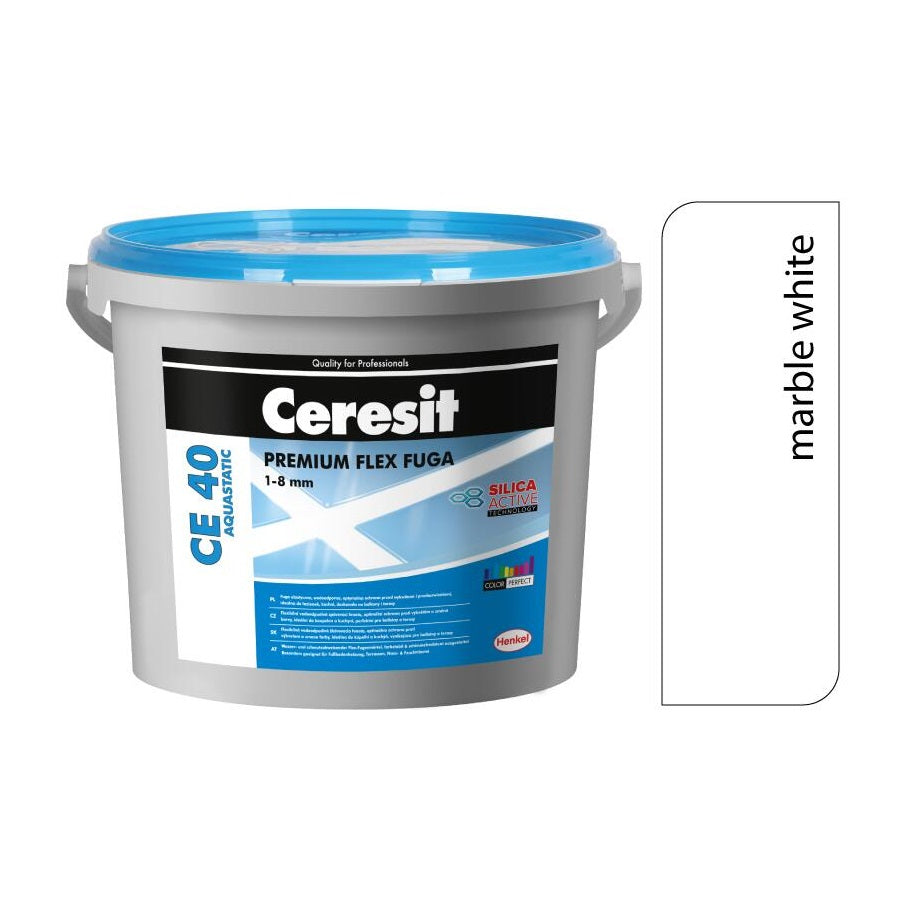 CERESIT CE 40 AQUASTATIC Flexibilní spárovací hmota 102 - Marble White