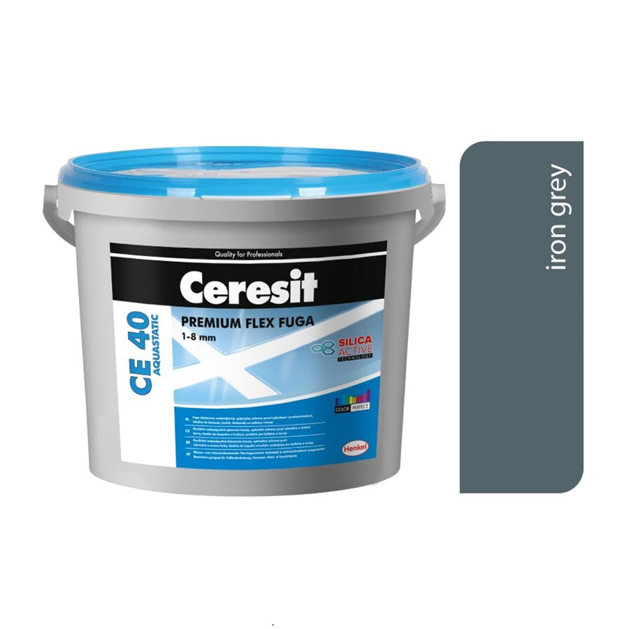 CERESIT CE 40 AQUASTATIC Flexibilní spárovací hmota 107 - Steel