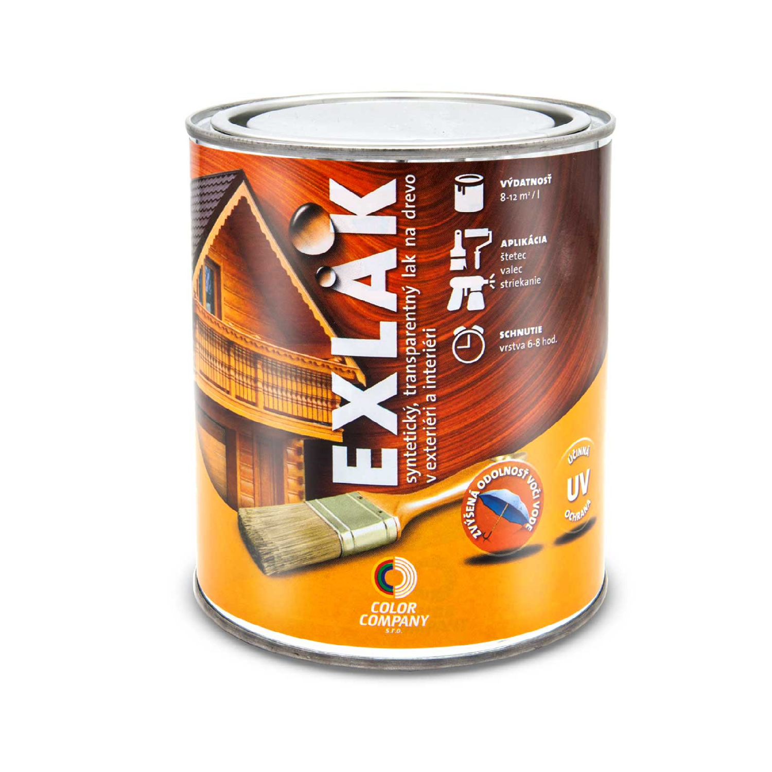 COLOR COMPANY EXLAK syntetický lak na dřevo v interiéru a exteriéru 0,7 l