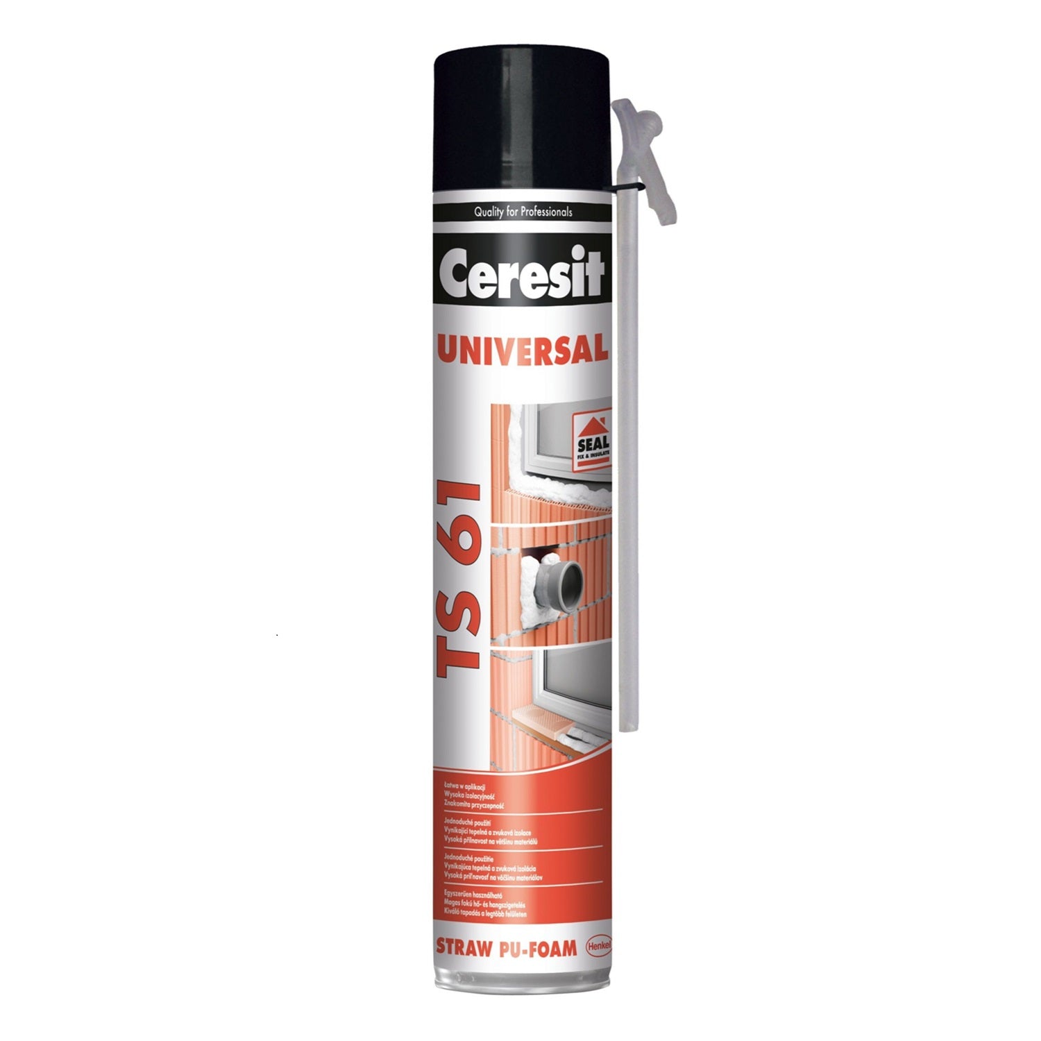 Ceresit TS 61 univerzální montážní PUR pěna trubičková 750 ml