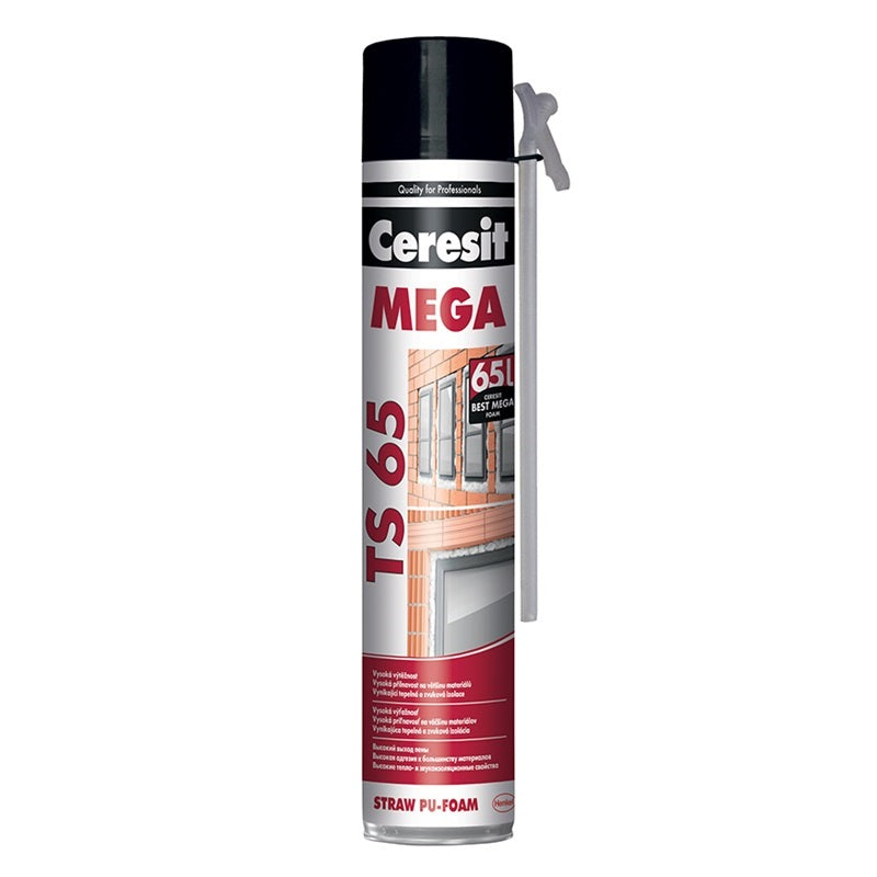 Ceresit TS 65 MEGA montážní PUR pěna trubičková 800 ml