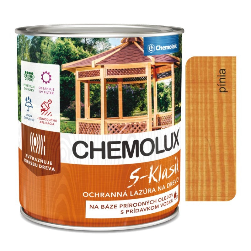 Chemolak CHEMOLUX S-KLASIK S 1040 Ochranná lazura na dřevo - 0281 - Palisandr