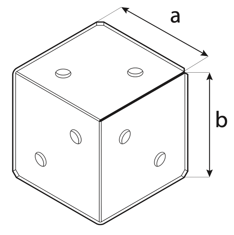 DOMAX GPPS patka sloupu pergoly - rozmery