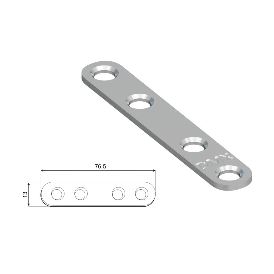 DOMAX FLW 80 zaoblená montážní spojka montáž