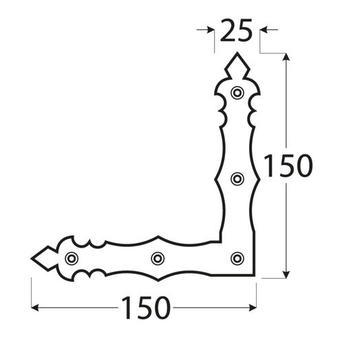 DOMAX NAD ozdobný rohovník rozměr