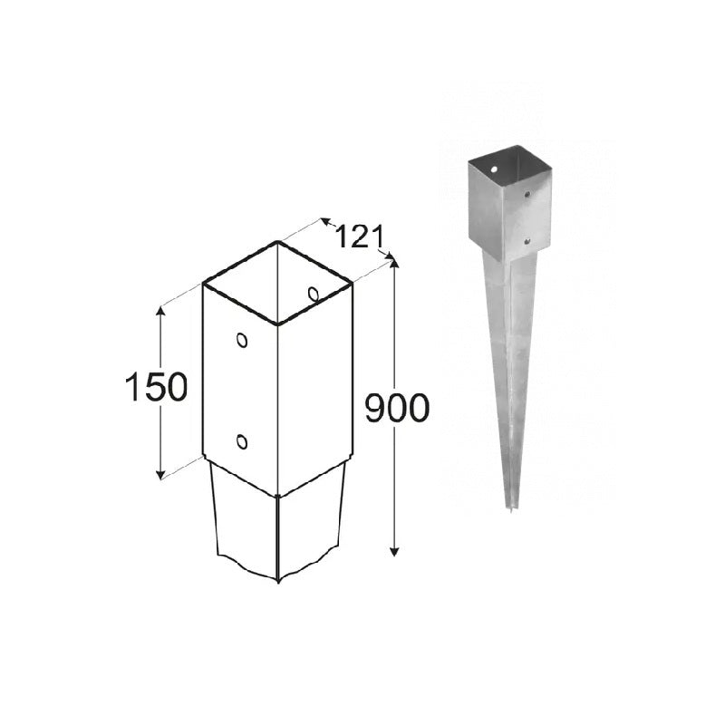 DOMAX PSG nabíjecí patka sloupku (ZNO) 120