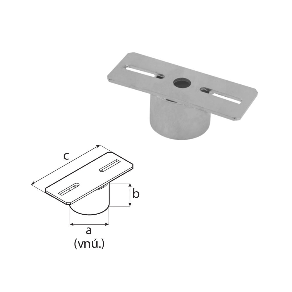 DOMAX PWOM 6 adaptér pro základnu sloupu