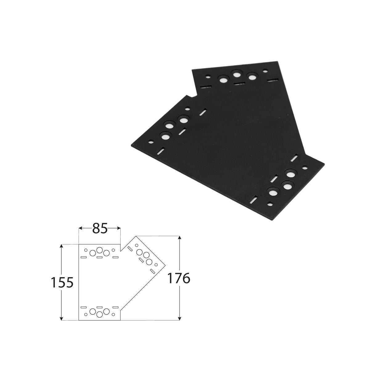 DOMAX SDLPD 1 spojka pro stavbu pergol a houpaček