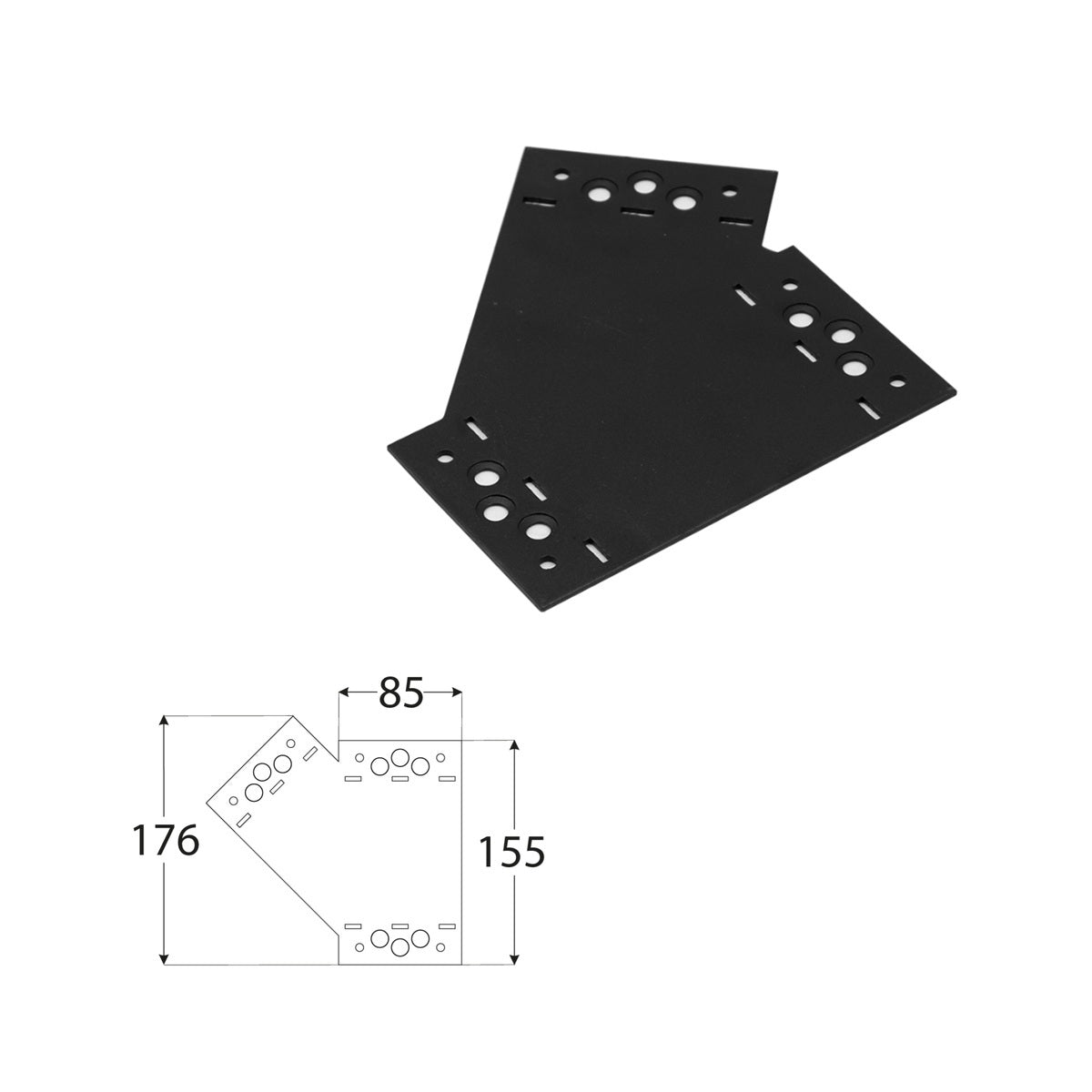 DOMAX SDLPE 1 spojka pro stavbu pergol a houpaček
