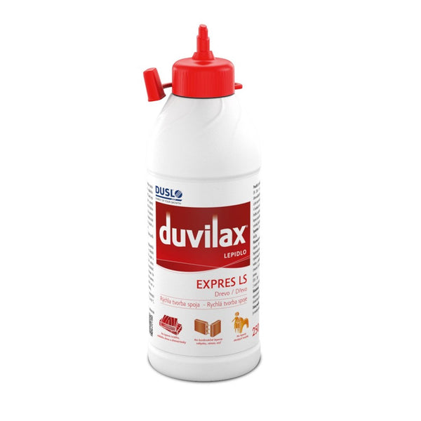 Duvilax Expres LS transparentní truhlářské lepidlo na dřevo 250 g