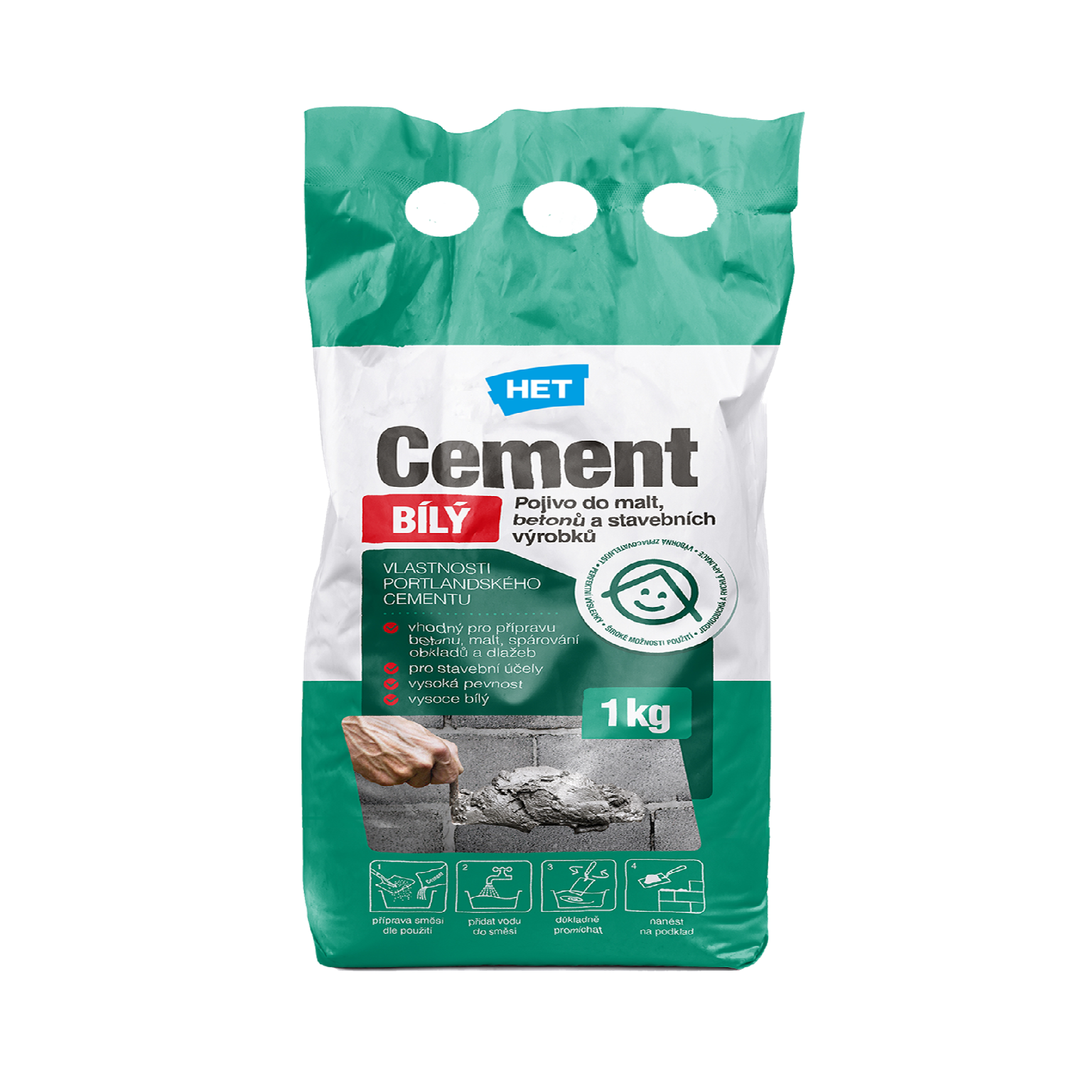 HET Cement BÍLÝ 1 kg