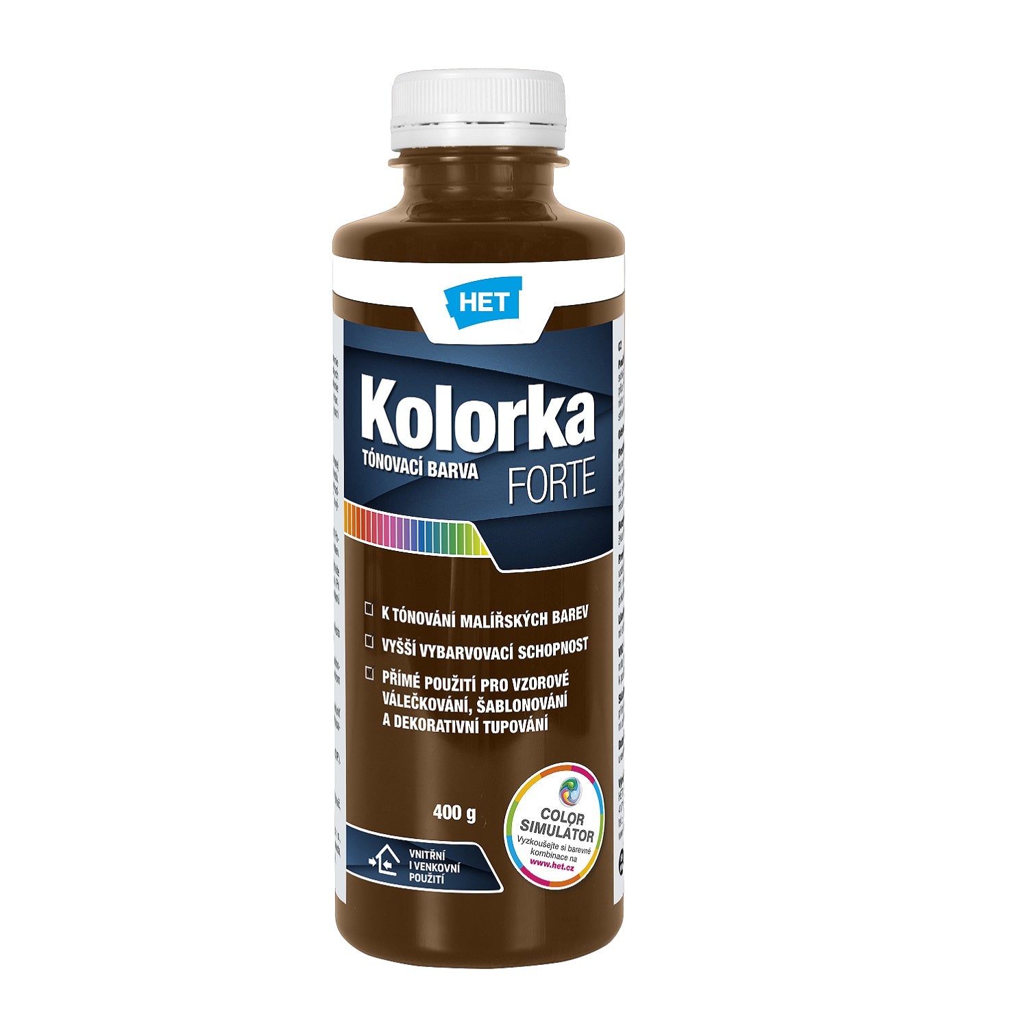 HET KOLORKA FORTE Akrylátová tónovací barva KF 0226 - béžová 400 g