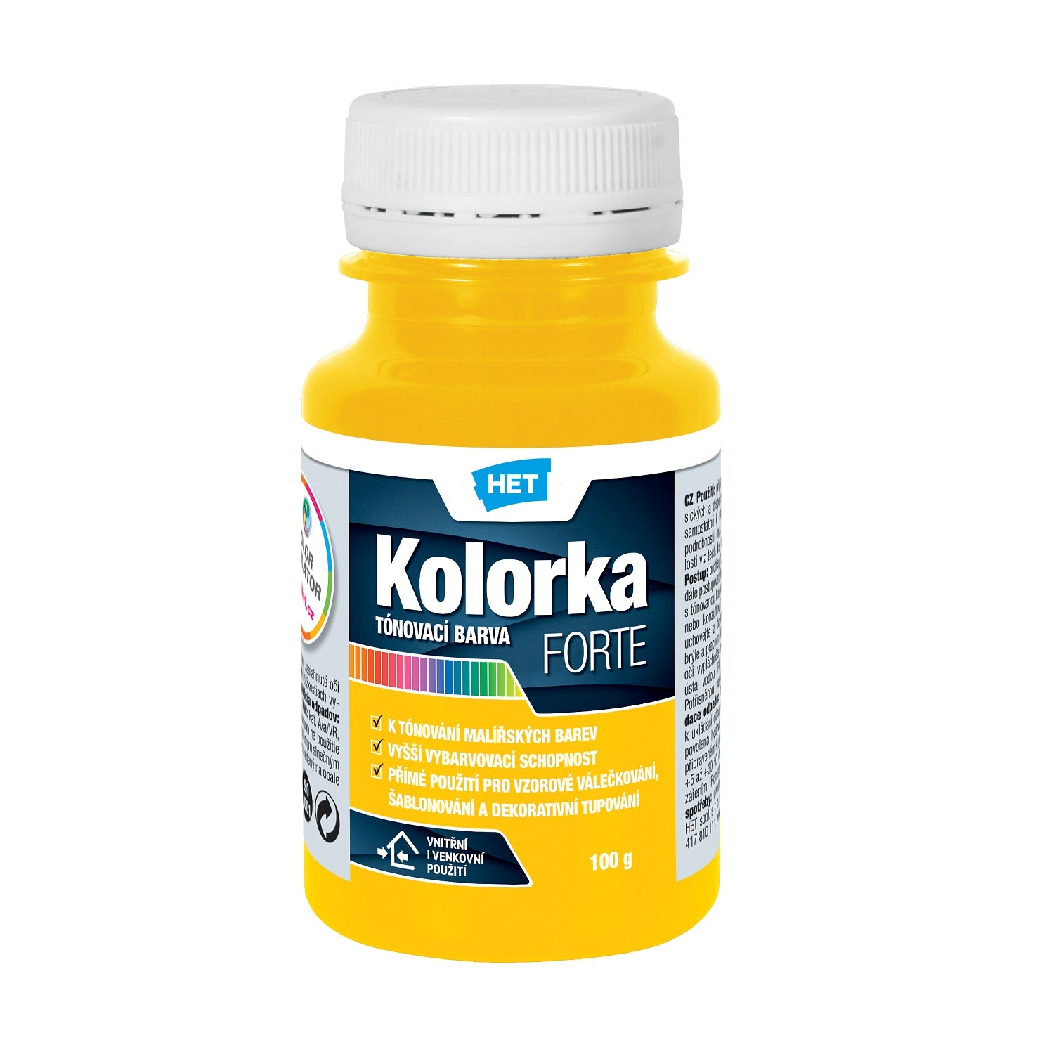 HET KOLORKA FORTE Akrylátová tónovací barva KF 0566 - zelená 400 g