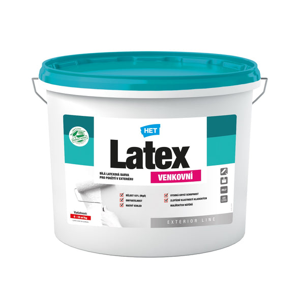 HET Latex VENKOVNÍ bílá omyvatelná latexová venkovní barva 5 kg