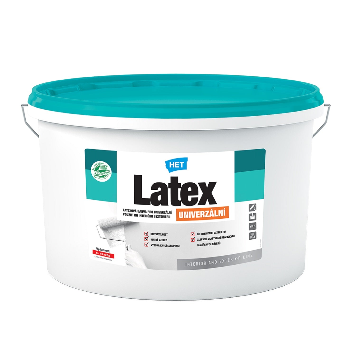 HET Latex UNIVERZÁLNÍ latexová univerzální barva do interiéru i exteriéru 10 + 3 kg