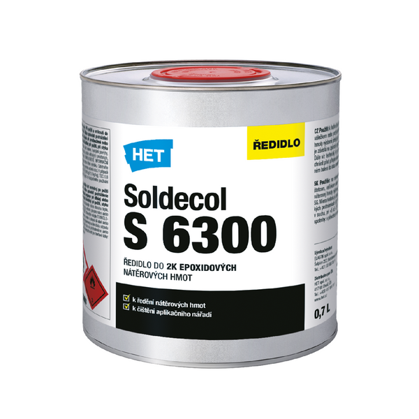 HET SOLDECOL S 6300 ředidlo do epoxidových barev 0,7 l