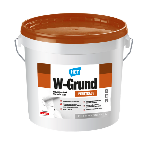 HET W-Grund základní malířský penetrační nátěr 12 kg