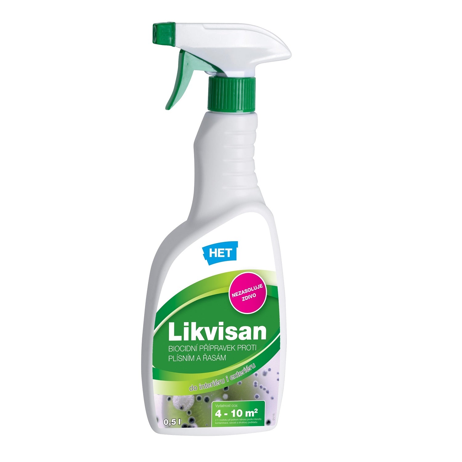 HET Likvisan biocidní přípravek proti plísním a řasám 0,5 l
