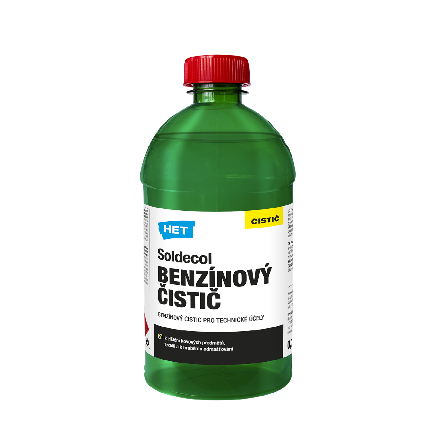 HET SOLDECOL Benzínový čistič 0,7 l