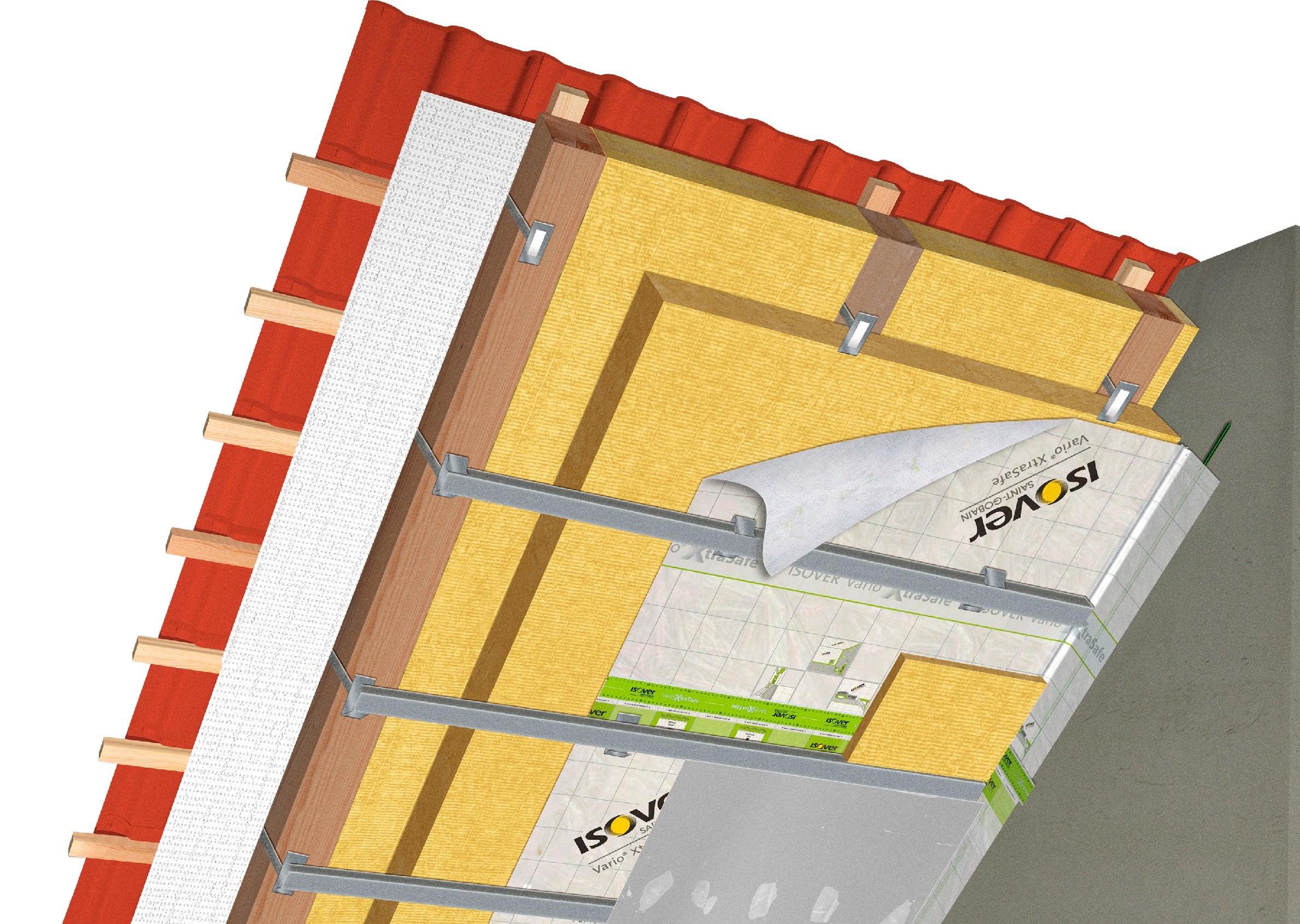 Isover Vario KM Duplex UV parozábranná fólie 1,5 x 40 m_použití1