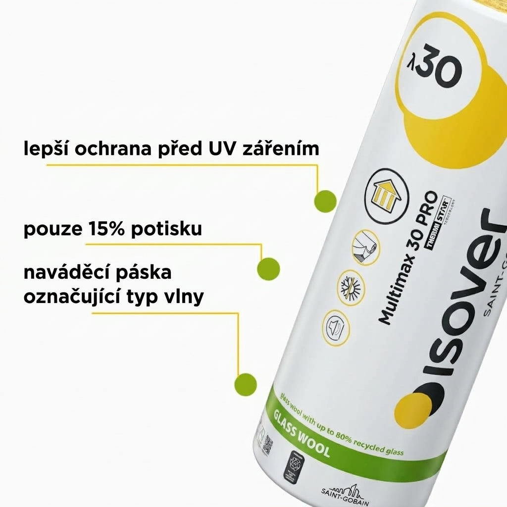 Isover MULTIMAX 30 λ 0,030 univerzální izolační desky plakát podívejte se, v čem jsou jiné