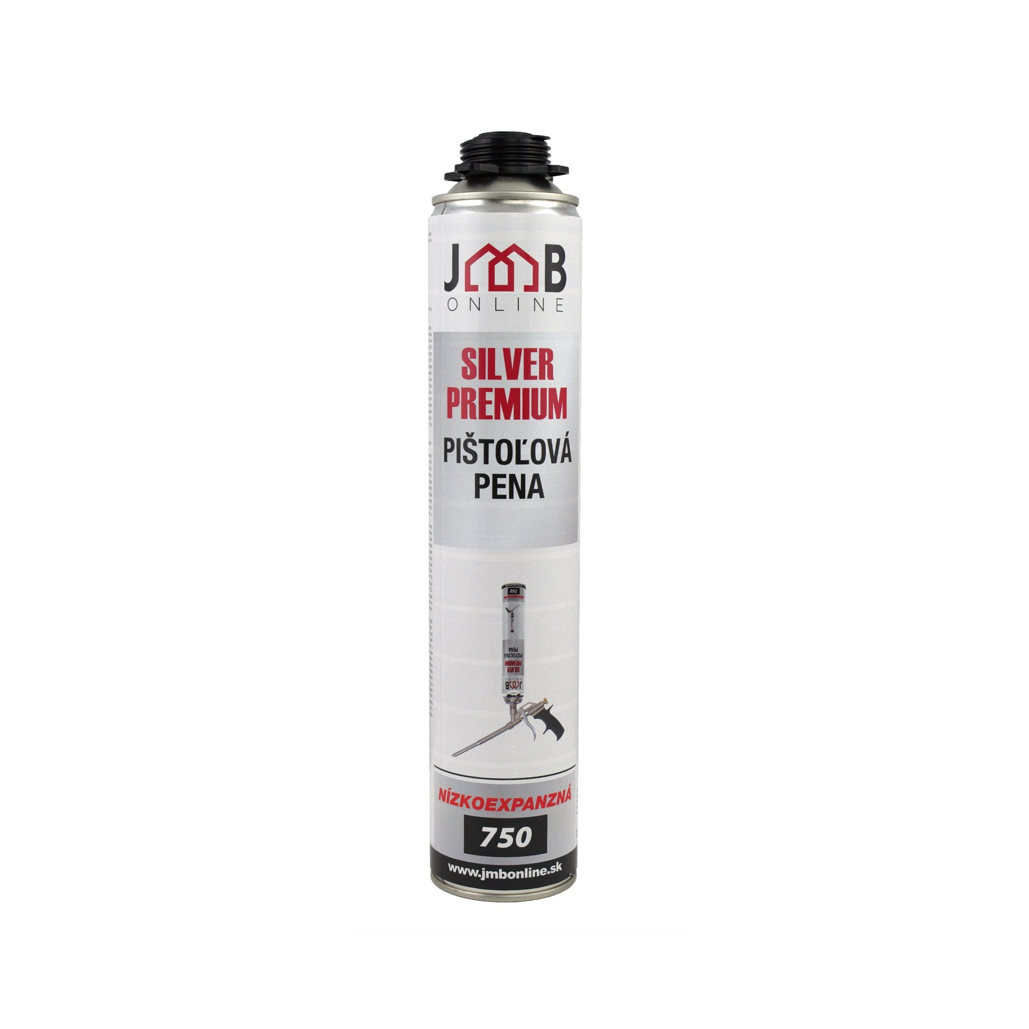 JMB Silver premium montážní PUR pěna nízkoexpanzní pistolová 750 ml