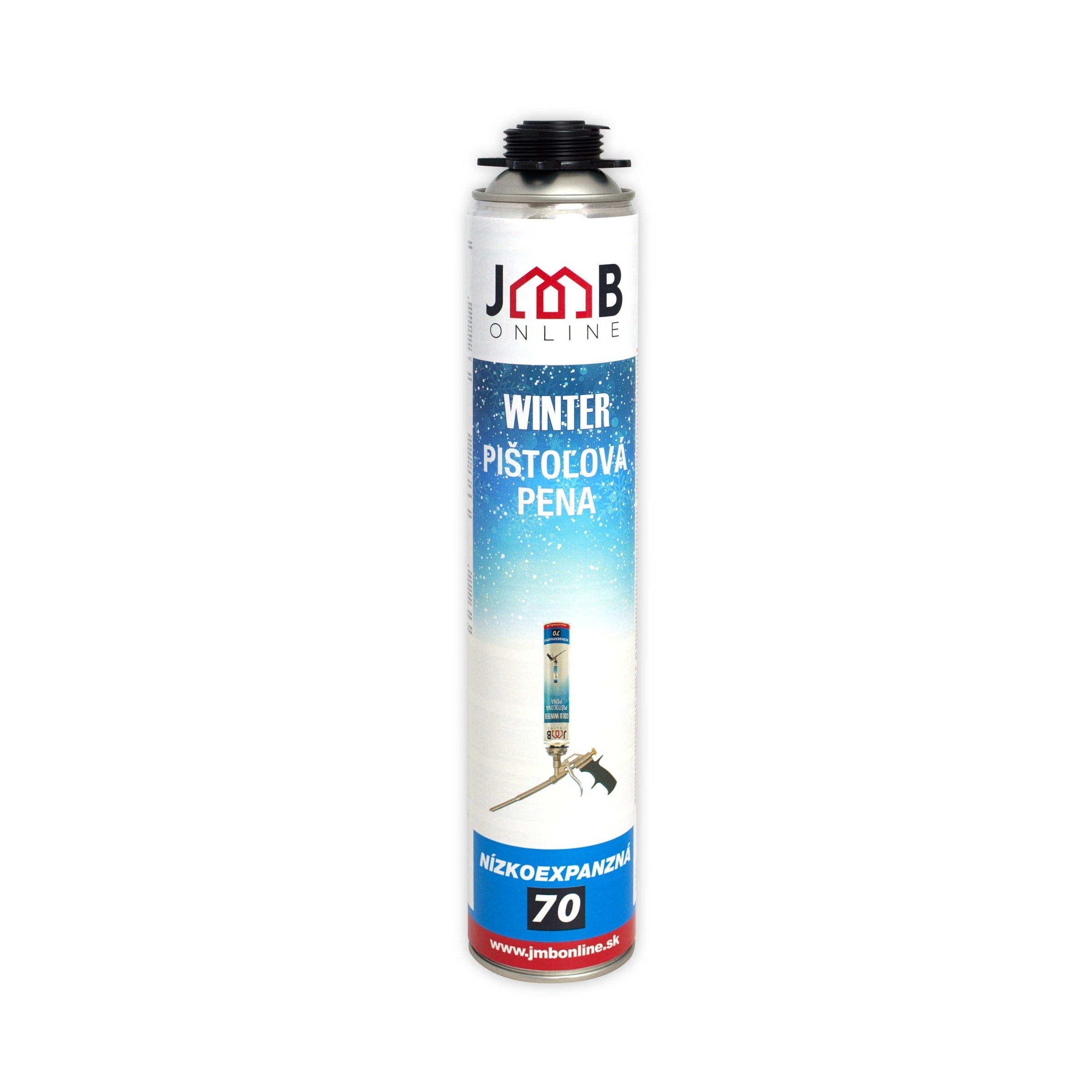 JMB WINTER Zimní montážní PUR pěna nízkoexpanzní pistolová 830 ml