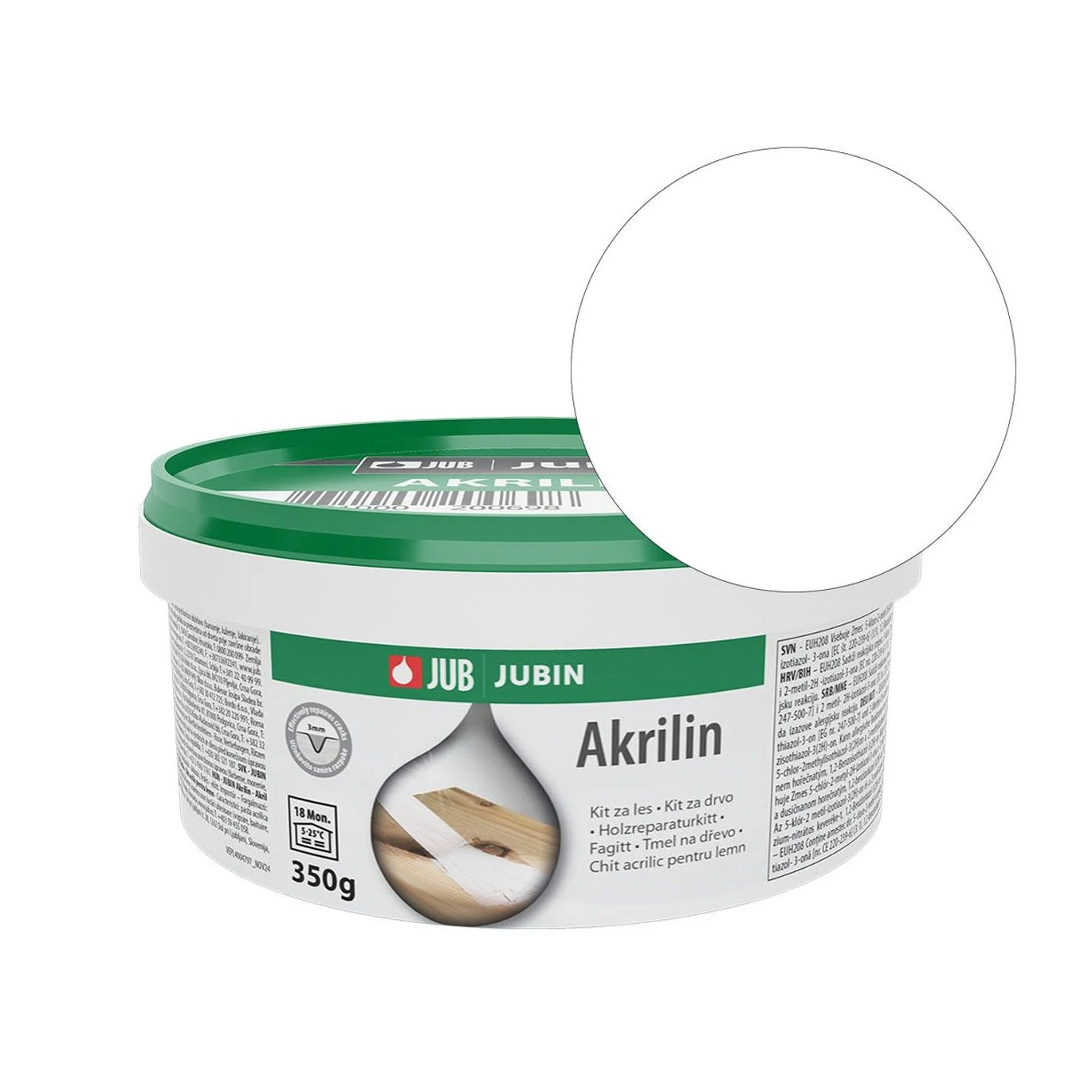 JUB JUBIN Akrilin akrylátový tmel na dřevo 350 g