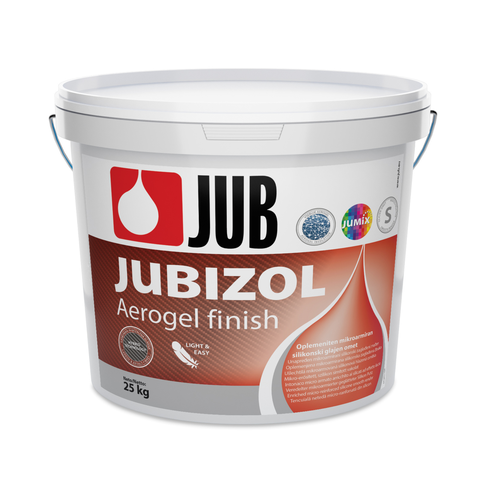 JUB JUBIZOL Aerogel finish S mikroarmovaná silikonová hlazená omítka